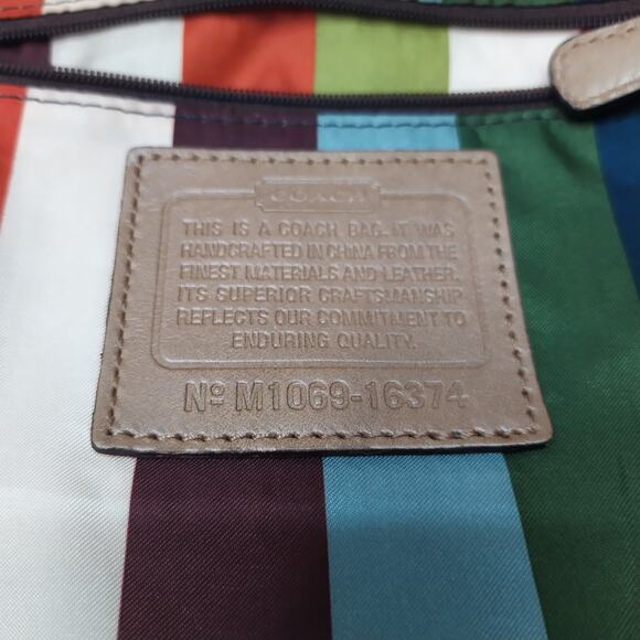 Coach Poppy Light Brown Leather 65th Anniversary Zipper Crossbody Shoulder Bag - Picture 12 of 16